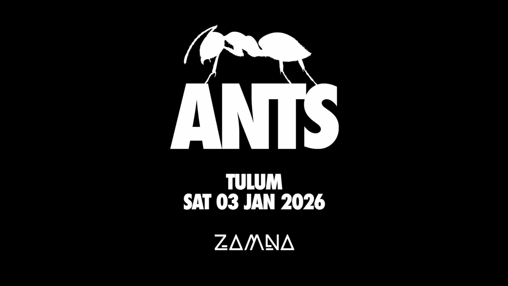 ANTS Announces Global Tour — First Stop: Zamna Festival, Tulum (January 2026)